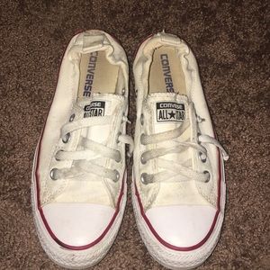 White all star converse tennis shoes